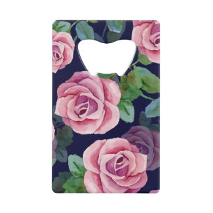 Bleu foncé, Roses Roses Rose Aquarelle.