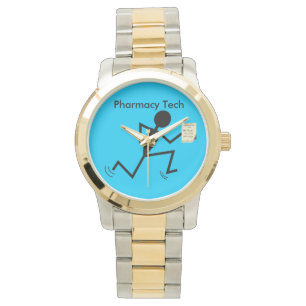 Bleu fonctionnant de Stickman de montre de