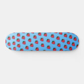 Bleu fraise Vaporwave Designer Skateboard Deck (Horz)