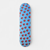 Bleu fraise Vaporwave Designer Skateboard Deck (Devant)