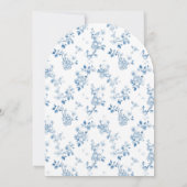 Bleu Français Bébé Bébé garçon douche Invitation (Dos)