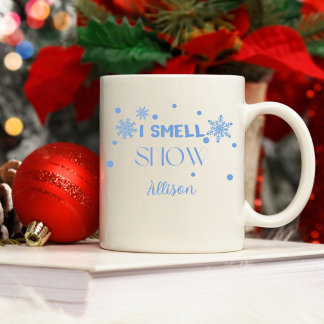 Bleu Funny J'Ose La Mug De Café Neige