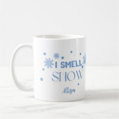 Bleu Funny J'Ose La Mug De Café Neige (Gauche)