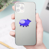 Bleu Funny Sticker (Téléphone)