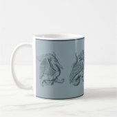 Bleu Gargoyles Café Mug (Gauche)