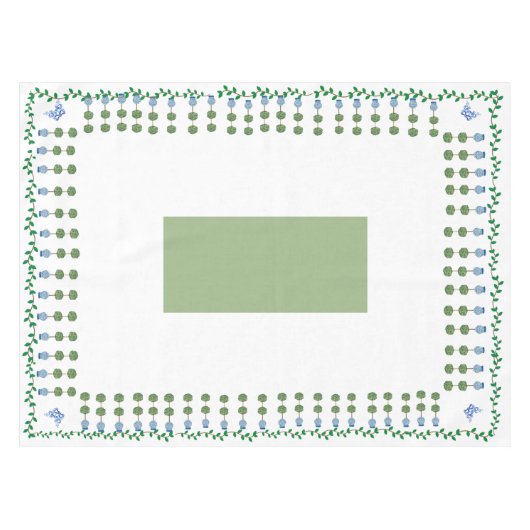 Bleu Ginger Jars Jar Topiary Vine nappe (Devant (Horizontal))