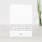 Bleu glacier dentaire de carte de voeux de Noël (Dos)