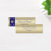 Bleu, Glitterie Or Flammes de neige Faveur de mari (Bureau)