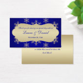 Bleu, Glitterie Or Flammes de neige Mariage Favor  (Bureau)