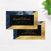 Bleu Gold Event Planner Color Block Cartes de visi (Bureau)