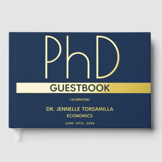 Bleu Gold Foil PhD (Recto)