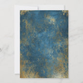 Bleu Gold Lights Graduation Party Invitation (Dos)