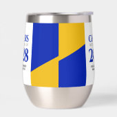 Bleu Gold School College University Graduation (Gauche)