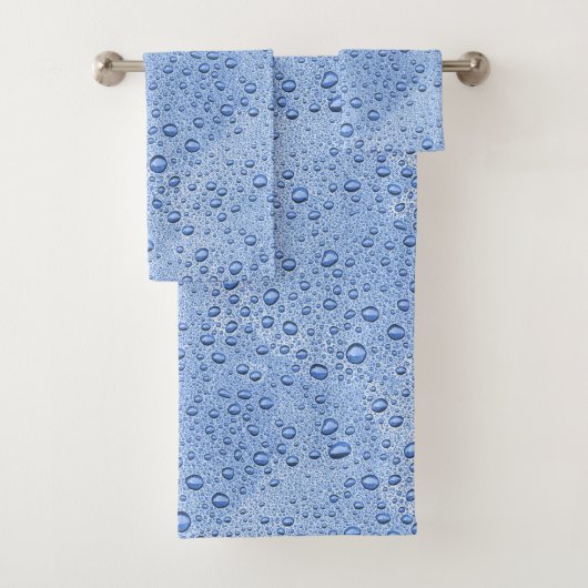 Bleu gouttelettes d'eau (En situation)