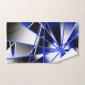 Bleu Gradient Couleur Remplir Mécanique Dessin Mos (Serviette à main)