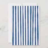 Bleu Grandes Blancs Hydrangeas Faire-part de maria (Dos)