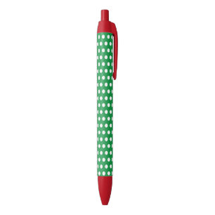 Bleu Green Christmas Points de Noël Écrire un stylo cad