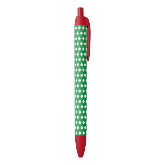 Bleu Green Christmas Points de Noël Écrire un stylo cad (Bas (Vertical))