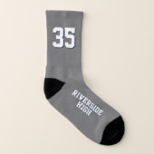 bleu gris équipe couleurs méchantes filles volley (Gauche intérieur)