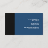 Bleu gris foncé Arrière - plan Carte de visite att (Dos)
