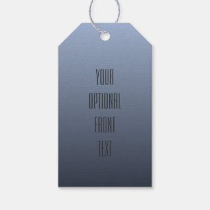 Bleu Gris Gradient texte personnalisé étiquettes c