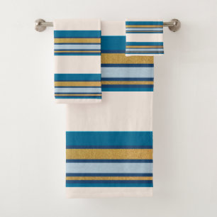 Bleu, gris, or sur lin