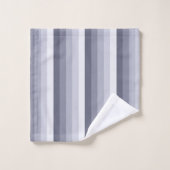Bleu gris rayures (Gant de toilette)