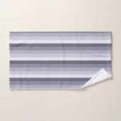 Bleu gris rayures (Serviette à main)