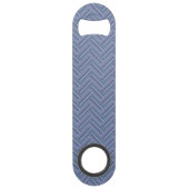 Bleu gris rayures motif double tissage (Dos)