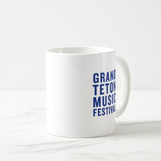 Bleu GTMF Logo Café Mug (Devant droit)