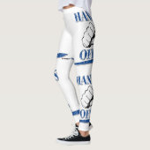 Bleu Hands Off Leggings (Gauche)