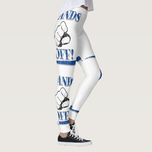 Bleu Hands Off Leggings (Droite)