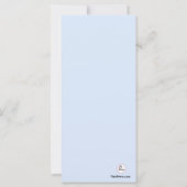 Bleu Harmonie mince Invitation (Dos)