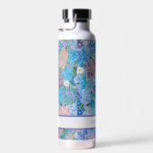 Bleu Haza floral Bouteille d'eau personnalisée (Plage)