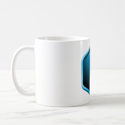 Bleu Hexagon Mug (Gauche)