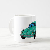 Bleu Hippie voiture classique Mug (Devant gauche)