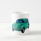 Bleu Hippie voiture classique Mug (Centre)