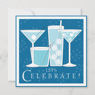 Bleu Holiday Cocktail Fête Invitation