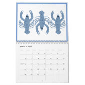 Bleu Homard Français Rouge Calendrier (Mar 2027)