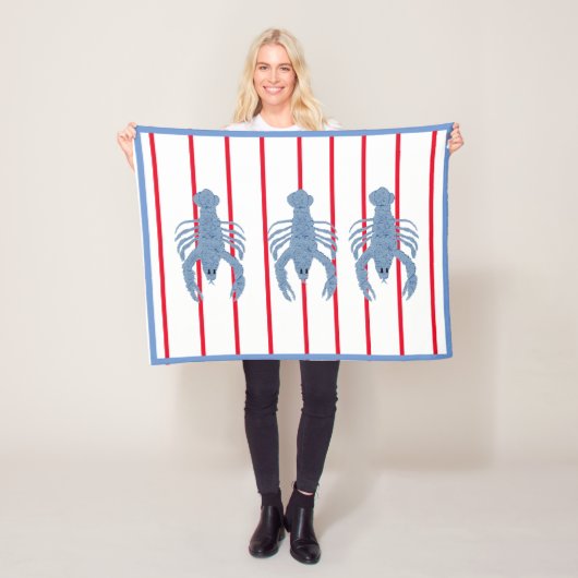 Bleu Homard Ginger Jars Jar petite couverture bébé (En situation)