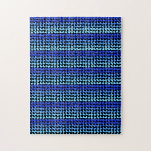 Bleu houndstooth motif challenge puzzle (Vertical)