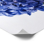 Bleu Hyacinth Flower Art Imprimer Poster (Coin)
