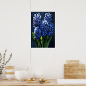 Bleu Hyacinth Flower Art Imprimer Poster (Cuisine)