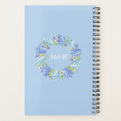 Bleu Hydrangea Verdure Floral Wedding planner (Dos)