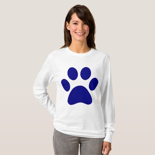 Bleu imprimé animaux T-shirt Trucker Chapeau (Devant entier)