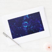 Bleu Jacuzzi Bulles Rectangle Sticker (Enveloppe)