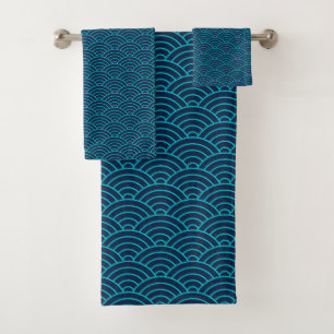 Bleu japonais Seigaiha mer et vagues