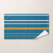 Bleu jaune et blanc (Serviette à main)
