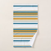 Bleu jaune et blanc (Serviette à main)