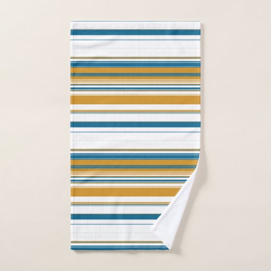 Bleu jaune et blanc (Serviette à main)